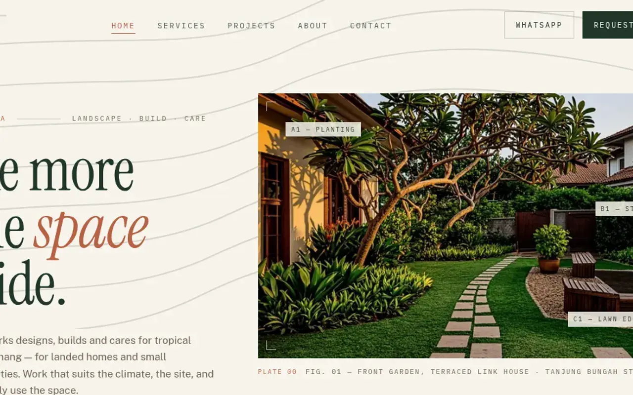 Rimbun Groundworks demo website — contractor services homepage